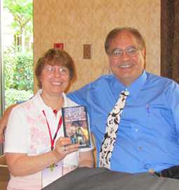 Jim Korkis with Nancy Temple Rodrigue at a Disneyana Convention